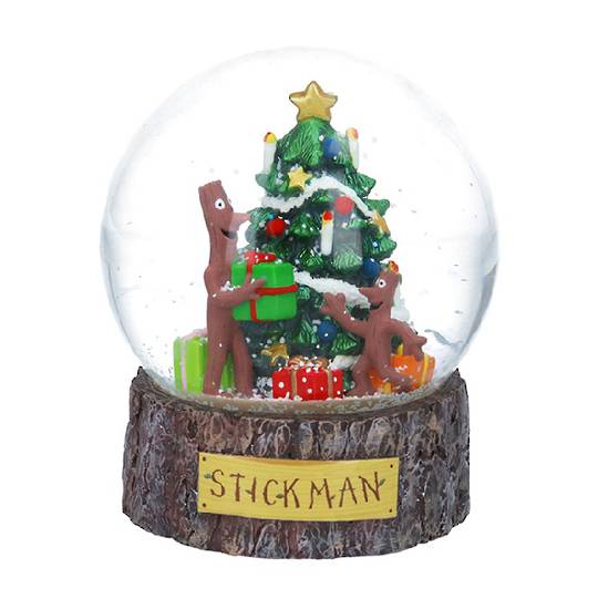 Snow Globe Stickman & Christmas Tree 12cm *ETA Nov